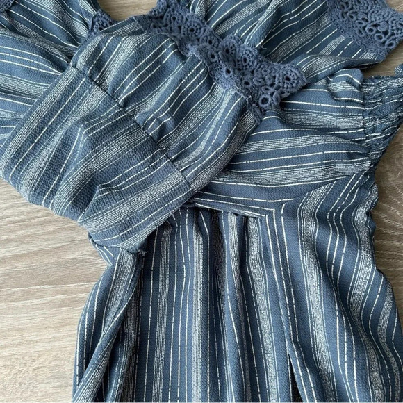 Kiwi Punch Off The Shoulder Fared Boho Tunic Top - Picture 13 of 14